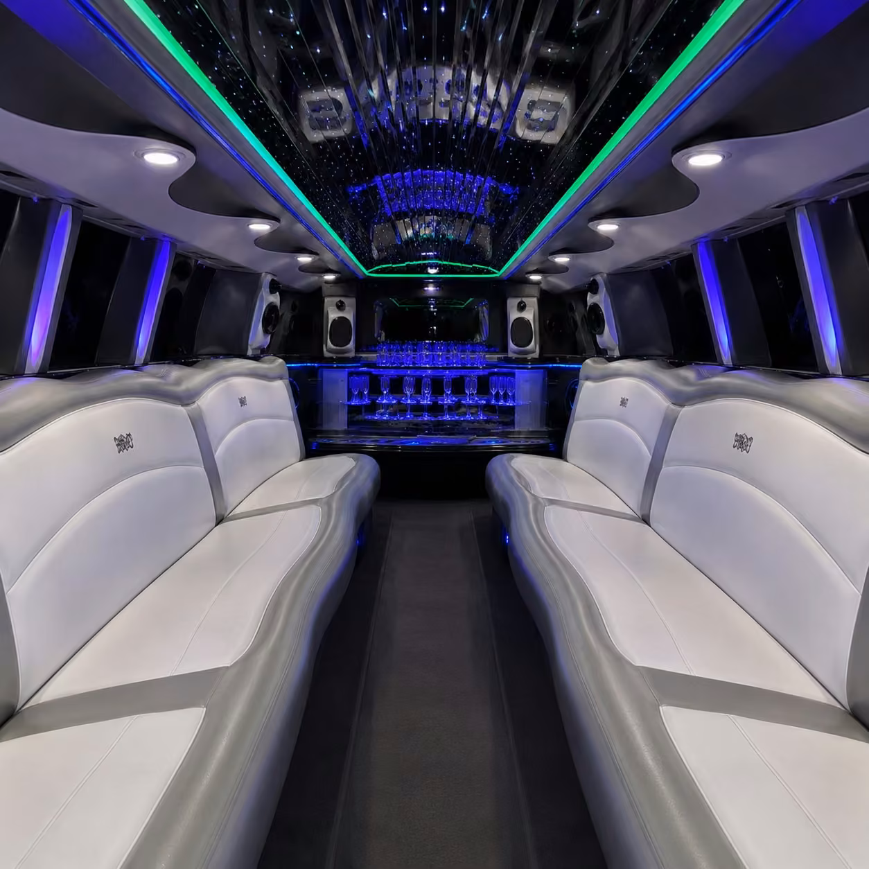 chrysler 300 limo inside