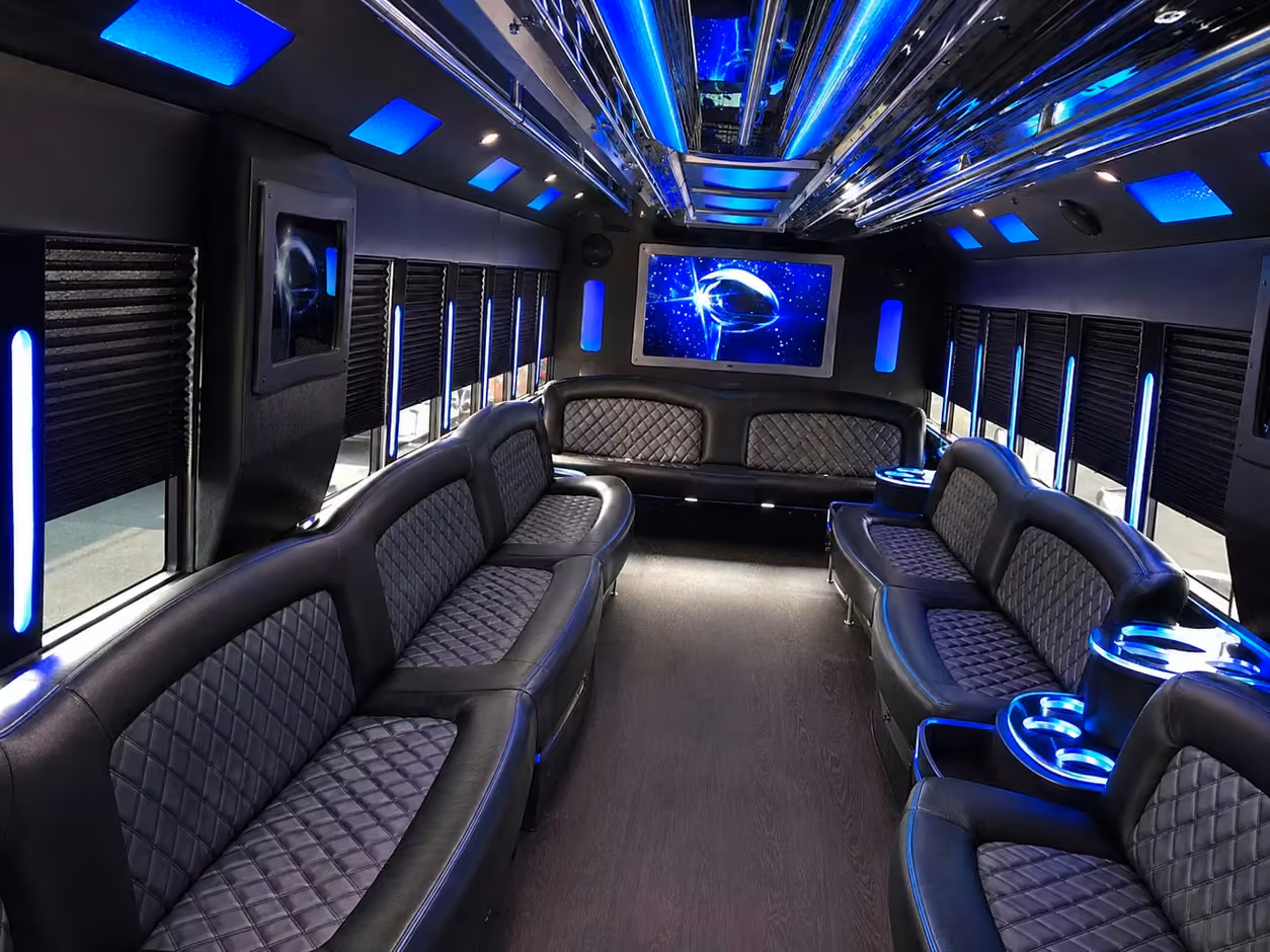houston party bus interior